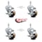 Service Caster 3 Inch High Temp Phenolic Swivel 12mm Threaded Stem Caster Set with Brake SCC-TS20S314-PHSHT-TLB-M1215-4 - alternate 4